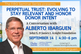 FIRG seminar featuring Alberto Ibarguen, Knight Foundation